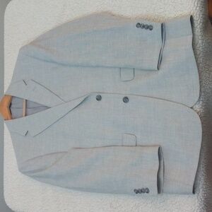 Jos. A. Bank Pale Gray Linen/Wool Summer Sport Jacket 42R